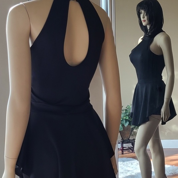 DRESSY BLACK ROMPER DRESS - Picture 2 of 13